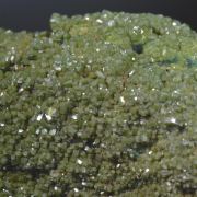 Pyromorphite on Malachite
