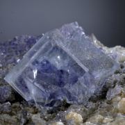 Fluorite (phantom) on Muscovite etc.
