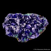 Azurite with Malachite