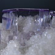 Fluorite -gem clear on Quartz