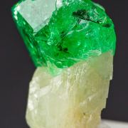 Tsavorite on Diopside