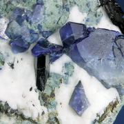 Benitoite with Neptunite