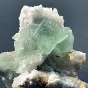 Fluorite on Quartz - Oatman, Arizona, USA