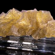 Large Yellow Fluorite w/ Chalcopyrite