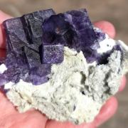 Fluorite on Quartz