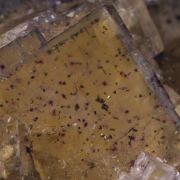 Fluorite with inclusions of Chalcopyrite