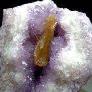 Stilbite in Amethyst