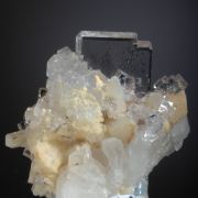 Fluorite (tabular) w. Quartz & Calcite