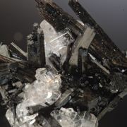 Schorl and Goshenite (Colorless Beryl)