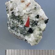 Allanite-(Ce) with Adularia and Titanite – Sonogno, Val Verzasca, Ticino, Switzerland