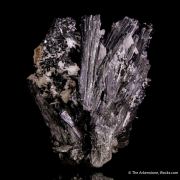 Manganite ps. Pyrolusite with Baryte