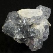 Quartz with Fluorite included with Bismuthinite