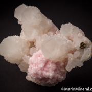 Mangano Calcite with Quartz