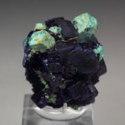 MALACHITE PSEUDOMORPH after CUPRITE, AZURITE