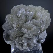Prehnite - crystallized ball/rosette cluster