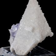 Quartz Epimorph ps. Calcite with Fluorite