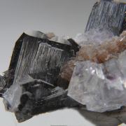 Ferberite with Fluorite and Muscovite