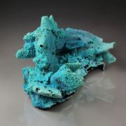 CHRYSOCOLLA pseudomorph after AZURITE, MALACHITE