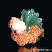 Fluorapophyllite-(K) with Stilbite
