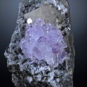 Amethyst and Quartz ps after Calcite