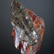 Enstatite (doubly terminated) on Almandine 
