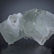 Fluorite with Quartz casts after Calcite