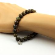 Sapphire from Mogok, Burma, Myanmar Bracelet 8 mm Beads. 2A quality.