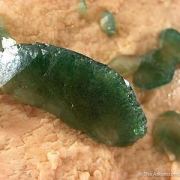 Carbonate-Fluorapatite on Feldspar