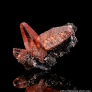 Rhodochrosite on Manganite