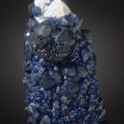 Fluorite (blue) on Quartz