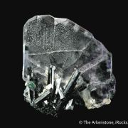 Fluorite (Spinel Twinned) with Tourmaline