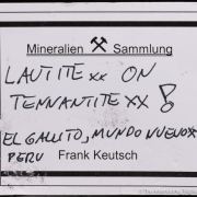 Lautite on Tennantite with Quartz