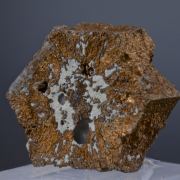 Copper pseudomorph after Aragonite