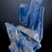 Kyanite -gemmy crystals on Quartz