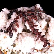 Native Copper on Calcite