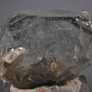 Beryl var. Aquamarine (tabular form) on Muscovite