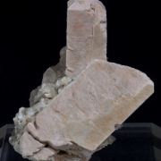 Microcline with Quartz (variety smoky) and Epidote-Clinozoisite