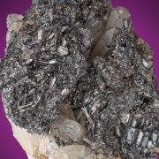 Freieslebenite  & Galena on Quartz