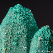 Pseudomalachite on Quartz