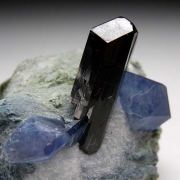 Benitoite with Neptunite