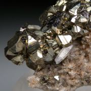 Pyrite on Quartz
