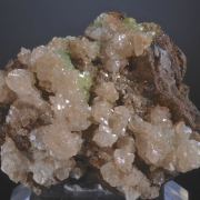 Calcite on Adamite