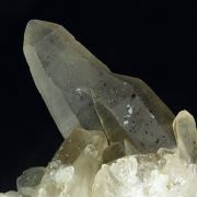 Quartz (var. Smoky) with Hematite