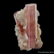 Elbaite with Stilbite