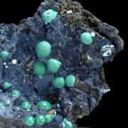 Chrysocolla, malachite