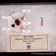 Tourmaline & Beryl var. Goshenite (Rough & Cut set)