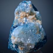 Euclase -blue crystals with Quartz