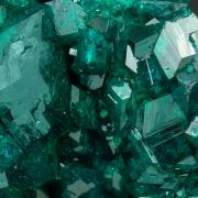 Dioptase with Calcite