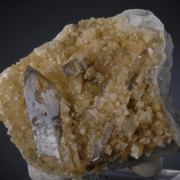 Barite (Baryte) on Calcite 