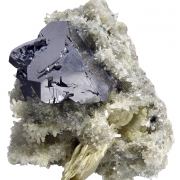 Galena, calcite